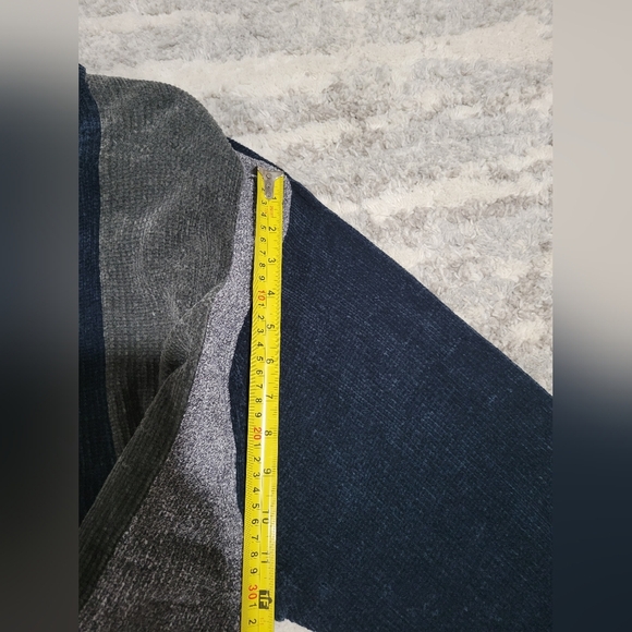 Staghill VTG Men's Striped Sweater - Blue and Gray - Picture 8 of 12